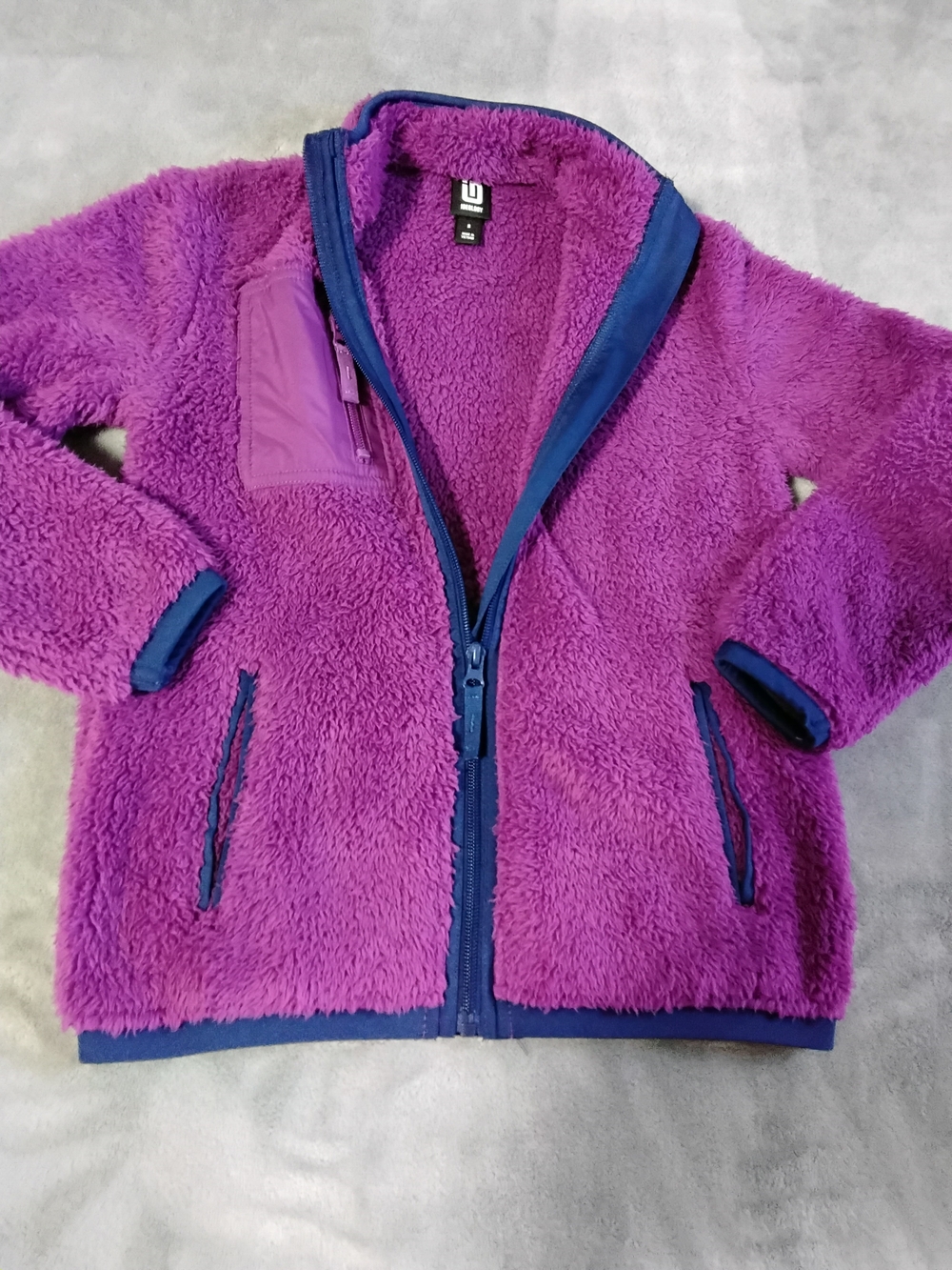 Underground Kids' Purple Plush Fleece Jacket - Picture 3 of 5